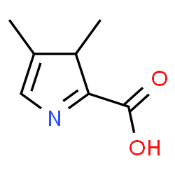 ChemSpider 2D Image | 3,4-dimethyl-1,3-dihydropyrrole-2-carboxylic acid | C7H10NO2