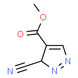 ChemSpider 2D Image | methyl 3-cyano-1,3-dihydropyrazole-4-carboxylate | C6H6N3O2