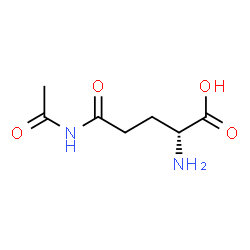 ChemSpider 2D Image | N-acetyl-d-glutamine | C7H12N2O4