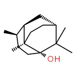 ChemSpider 2D Image | (1R,3S,6R,7R,8R)-2,2,6,8-Tetramethyltricyclo[5.3.1.0~3,8~]undecan-3-ol | C15H26O