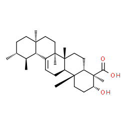 ChemSpider 2D Image | (3alpha,5beta,17alpha)-3-Hydroxyurs-12-en-24-oic acid | C30H48O3