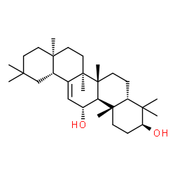ChemSpider 2D Image | (3beta,5beta,11alpha,17alpha)-Olean-12-ene-3,11-diol | C30H50O2