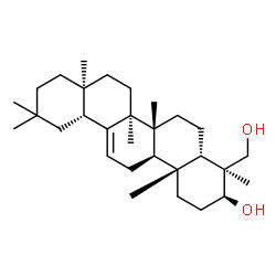 ChemSpider 2D Image | (3beta,5beta,17alpha)-Olean-12-ene-3,24-diol | C30H50O2