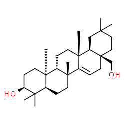 ChemSpider 2D Image | (3S,4aR,6aR,8aS,12aR,12bR,14aS,14bS)-8a-(Hydroxymethyl)-4,4,6a,11,11,12b,14b-heptamethyl-1,2,3,4,4a,5,6,6a,8,8a,9,10,11,12,12a,12b,13,14,14a,14b-icosahydro-3-picenol | C30H50O2