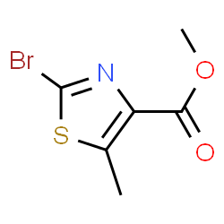 ChemSpider 2D Image | Methyl 2-bromo-5-methylthiazole-4-carboxylate | C6H6BrNO2S