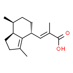 ChemSpider 2D Image | (2E)-3-[(4R,7S,7aS)-3,7-Dimethyl-2,4,5,6,7,7a-hexahydro-1H-inden-4-yl]-2-methylacrylic acid | C15H22O2