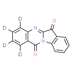 ChemSpider 2D Image | (1,2,3,4-~2~H_4_)Indolo[2,1-b]quinazoline-6,12-dione | C15H4D4N2O2