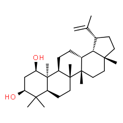 ChemSpider 2D Image | (1beta,3beta,10alpha,14beta,18beta)-Lup-20(29)-ene-1,3-diol | C30H50O2