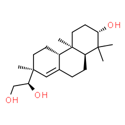 ChemSpider 2D Image | (3beta,5beta,13alpha,15R)-Pimar-8(14)-ene-3,15,16-triol | C20H34O3