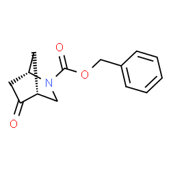 ChemSpider 2D Image | Benzyl (1S,4R)-5-oxo-2-azabicyclo[2.2.1]heptane-2-carboxylate | C14H15NO3