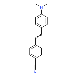 ChemSpider 2D Image | 4-{2-[4-(Dimethylamino)phenyl]vinyl}benzonitrile | C17H16N2