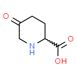ChemSpider 2D Image | 5-Oxo-2-piperidinecarboxylic acid | C6H9NO3