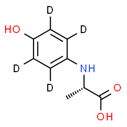 ChemSpider 2D Image | N-[4-Hydroxy(~2~H_4_)phenyl]-L-alanine | C9H7D4NO3