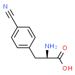 ChemSpider 2D Image | L-4-CN-Phe-OH | C10H10N2O2