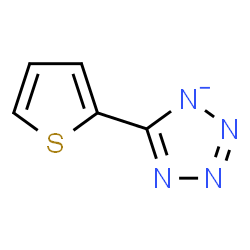 ChemSpider 2D Image | 5-(2-Thienyl)tetrazol-1-ide | C5H3N4S