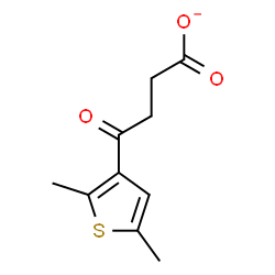 ChemSpider 2D Image | 4-(2,5-Dimethyl-3-thienyl)-4-oxobutanoate | C10H11O3S