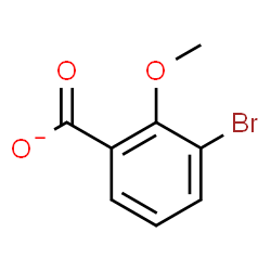 ChemSpider 2D Image | 3-Bromo-2-methoxybenzoate | C8H6BrO3