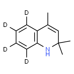 ChemSpider 2D Image | 2,2,4-Trimethyl(5,6,7,8-~2~H_4_)-1,2-dihydroquinoline | C12H11D4N