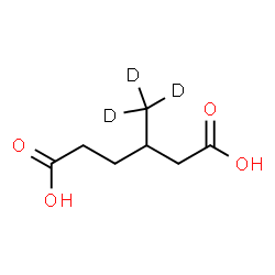 ChemSpider 2D Image | 3-(~2~H_3_)Methylhexanedioic acid | C7H9D3O4