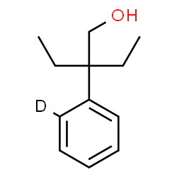 ChemSpider 2D Image | 2-Ethyl-2-[(2-~2~H)phenyl]-1-butanol | C12H17DO
