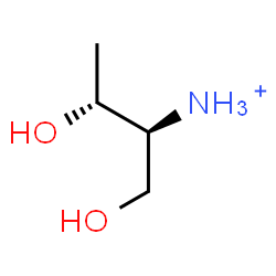 ChemSpider 2D Image | (2S,3R)-1,3-Dihydroxy-2-butanaminium | C4H12NO2