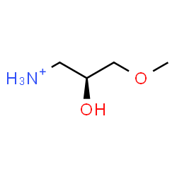 ChemSpider 2D Image | (2S)-2-Hydroxy-3-methoxy-1-propanaminium | C4H12NO2