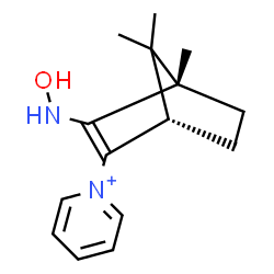 ChemSpider 2D Image | 1-[(1S,4S)-3-(Hydroxyamino)-4,7,7-trimethylbicyclo[2.2.1]hept-2-en-2-yl]pyridinium | C15H21N2O