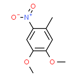 ChemSpider 2D Image | 1,2-dimethoxy-4-methyl-5-nitro-benzene | C9H10NO4