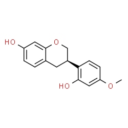ChemSpider 2D Image | (-)-vestitol | C16H16O4
