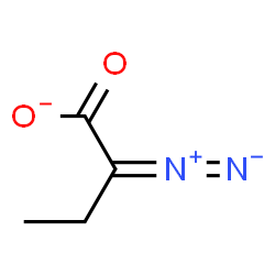 ChemSpider 2D Image | 2-Diazobutanoate | C4H5N2O2