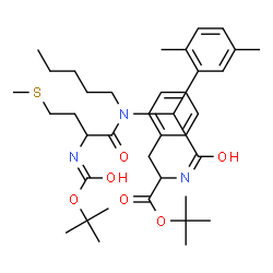 ChemSpider 2D Image | 2-Methyl-2-propanyl N-{(2,5-dimethylphenyl)[(N-{[(2-methyl-2-propanyl)oxy]carbonyl}methionyl)(pentyl)amino]acetyl}phenylalaninate | C38H57N3O6S