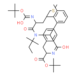 ChemSpider 2D Image | 2-Methyl-2-propanyl N-{(2,3-dimethylphenyl)[(2-methyl-2-butanyl)(N-{[(2-methyl-2-propanyl)oxy]carbonyl}methionyl)amino]acetyl}phenylalaninate | C38H57N3O6S