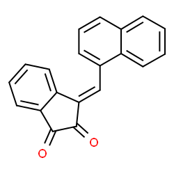 ChemSpider 2D Image | (3E)-3-(1-Naphthylmethylene)-1H-indene-1,2(3H)-dione | C20H12O2