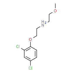 ChemSpider 2D Image | 2-(2,4-Dichlorophenoxy)-N-(2-methoxyethyl)ethanaminium | C11H16Cl2NO2