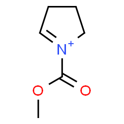ChemSpider 2D Image | 1-(Methoxycarbonyl)-3,4-dihydro-2H-pyrrolium | C6H10NO2