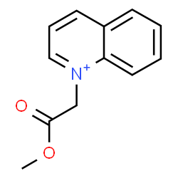 ChemSpider 2D Image | 1-(2-Methoxy-2-oxoethyl)quinolinium | C12H12NO2