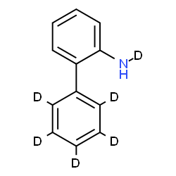 ChemSpider 2D Image | 2-(2',3',4',5',6'-~2~H_5_)Biphenyl(N-~2~H_1_)amine | C12H5D6N