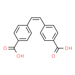 ChemSpider 2D Image | 4,4'-CIS-STILBENEDICARBOXYLIC ACID | C16H12O4