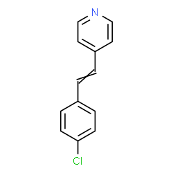 ChemSpider 2D Image | 4-[2-(4-Chlorophenyl)vinyl]pyridine | C13H10ClN