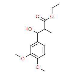 ChemSpider 2D Image | Ethyl 3-(3,4-dimethoxyphenyl)-3-hydroxy-2-methylpropanoate | C14H20O5