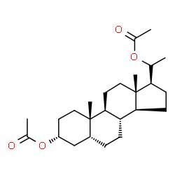 ChemSpider 2D Image | (3alpha,5beta)-Pregnane-3,20-diyl diacetate | C25H40O4