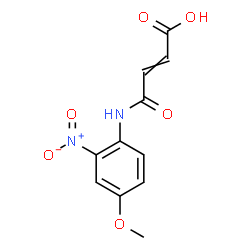 ChemSpider 2D Image | 4-[(4-Methoxy-2-nitrophenyl)amino]-4-oxo-2-butenoic acid | C11H10N2O6