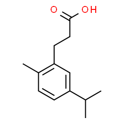 ChemSpider 2D Image | 3-(5-Isopropyl-2-methylphenyl)propanoic acid | C13H18O2