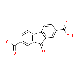 ChemSpider 2D Image | 9-FLUORENONE-2,7-DICARBOXYLIC ACID | C15H8O5