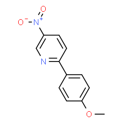 ChemSpider 2D Image | 2-(4-Methoxyphenyl)-5-nitropyridine | C12H10N2O3