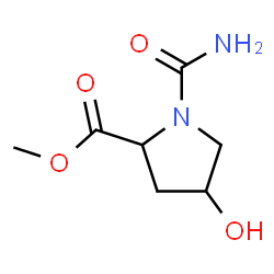 ChemSpider 2D Image | Methyl 1-carbamoyl-4-hydroxyprolinate | C7H12N2O4