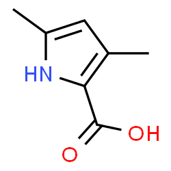 ChemSpider 2D Image | 3,5-Dimethyl-1H-pyrrole-2-carboxylic acid | C7H9NO2