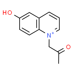 ChemSpider 2D Image | 6-Hydroxy-1-(2-oxopropyl)quinolinium | C12H12NO2