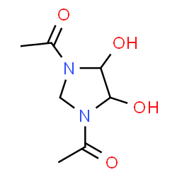 ChemSpider 2D Image | 1,1'-(4,5-Dihydroxy-1,3-imidazolidinediyl)diethanone | C7H12N2O4
