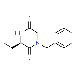 ChemSpider 2D Image | 1-Benzyl-3(R)-ethyl-pierazine-2,5-dione | C13H16N2O2